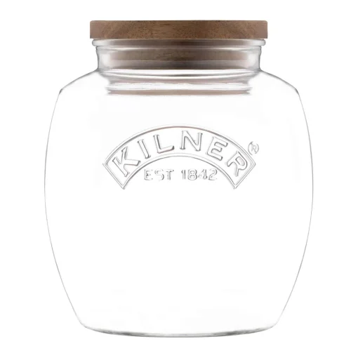 Kilner 2 Litre Universal Glass Jar with Acacia Lid