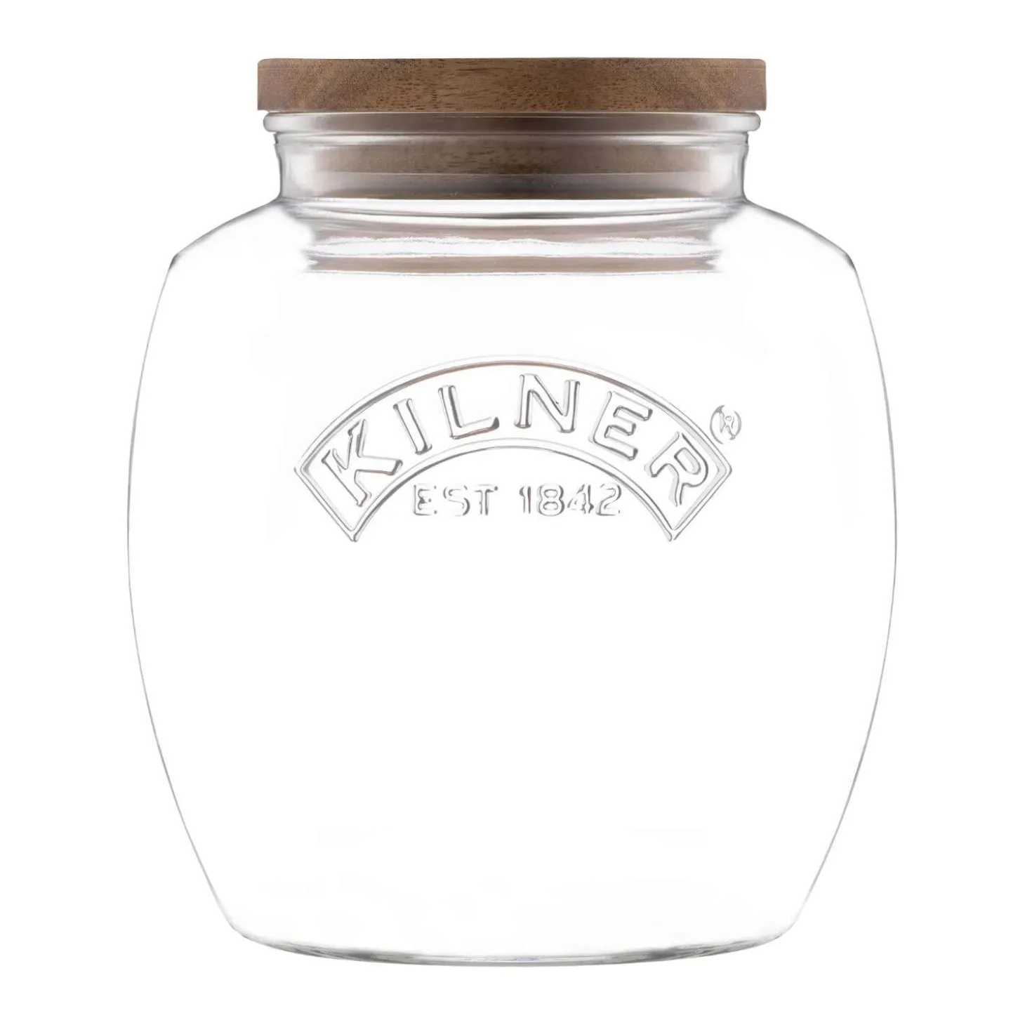 Kilner 2 Litre Universal Glass Jar with Acacia Lid