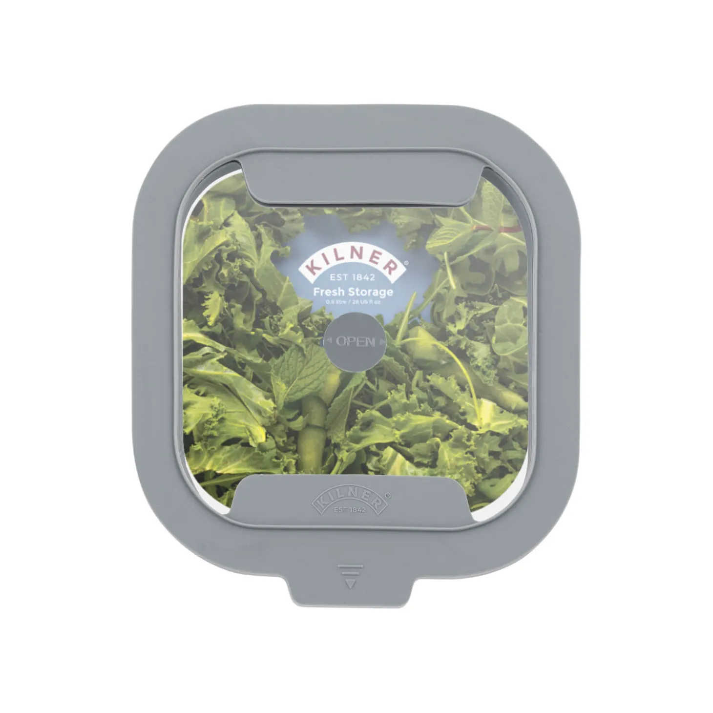 Kilner Fresh Storage Square Food Container - 0.8 Litre