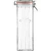 Kilner Glass Facetted Clip Top Storage Jar - 2.2 litre