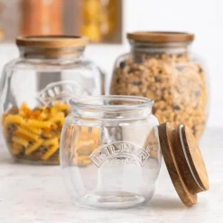 Kilner 850ml Universal Glass Jar with Acacia Lid