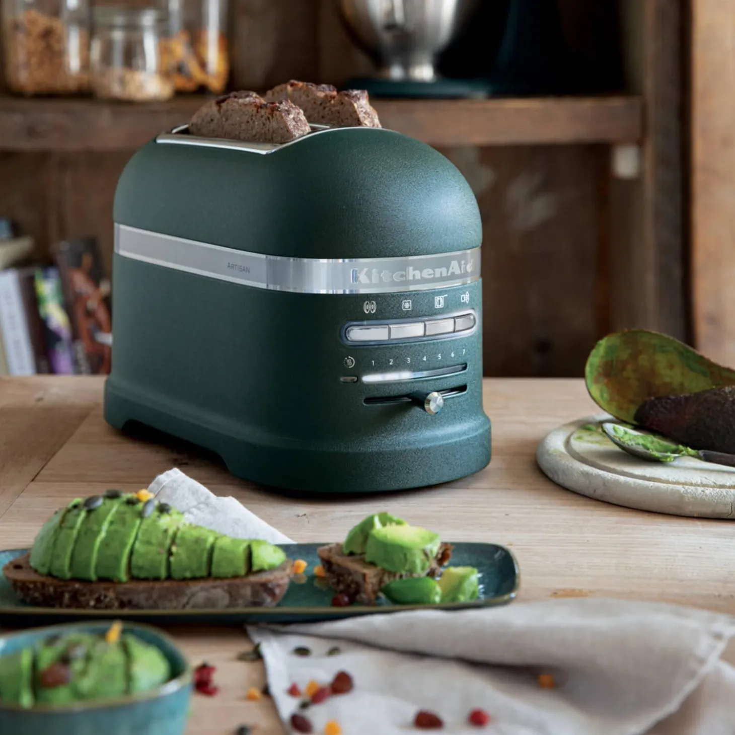 KitchenAid Artisan Kettle & 2 Slice Toaster Set - Pebble Palm
