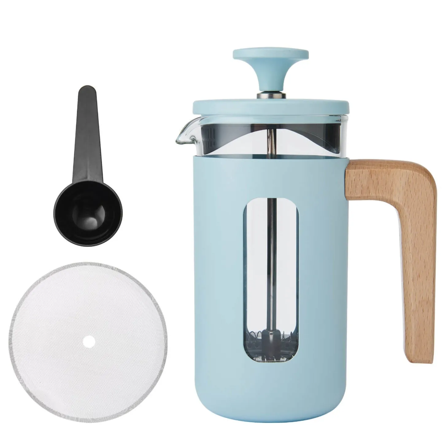 La Cafetière Pisa 3-Cup Cafetière - Sky Blue