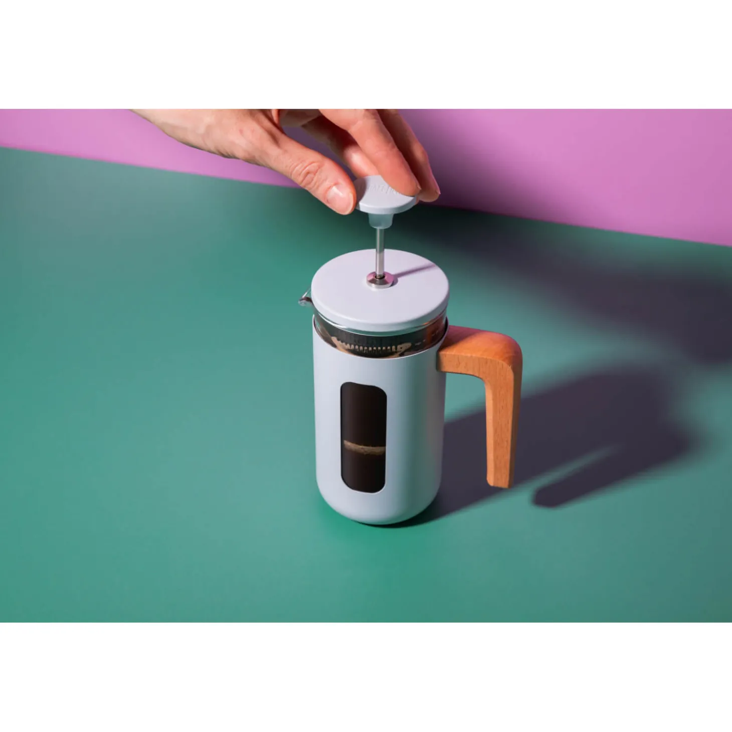 La Cafetière Pisa 3-Cup Cafetière - Sky Blue