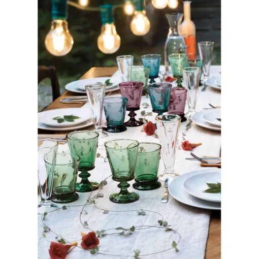 La Rochere Bee Embossed Clear Glass Footed Mini Bowl - 10cm