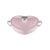 Le Creuset Cast Iron 20cm Heart Shape Dish with Lid - Shell Pink