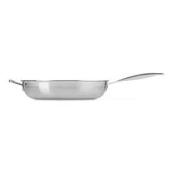 Le Creuset Classic 3-Ply Stainless Steel 30cm Uncoated Frying Pan with Helper Handle