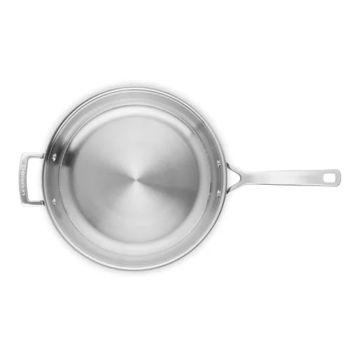 Le Creuset Classic 3-Ply Stainless Steel 30cm Uncoated Frying Pan with Helper Handle