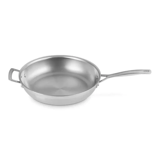 Le Creuset Classic 3-Ply Stainless Steel 30cm Uncoated Frying Pan with Helper Handle