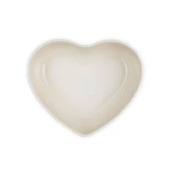 Le Creuset 30cm Heart Stoneware Serving Bowl - Meringue