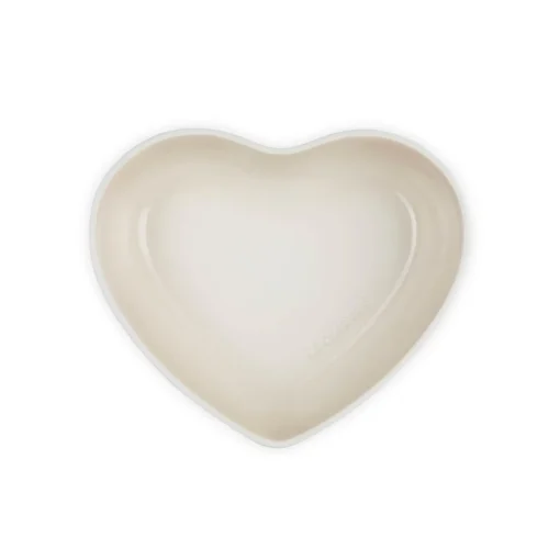 Le Creuset 30cm Heart Stoneware Serving Bowl - Meringue