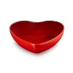 Le Creuset 30cm Heart Stoneware Serving Bowl - Cerise