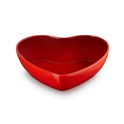 Le Creuset 30cm Heart Stoneware Serving Bowl - Cerise
