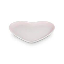 Le Creuset 23cm Heart Stoneware Plate - Shell Pink