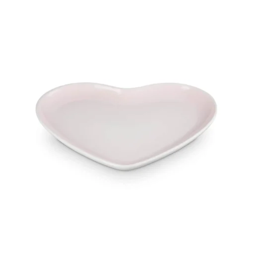 Le Creuset 23cm Heart Stoneware Plate - Shell Pink