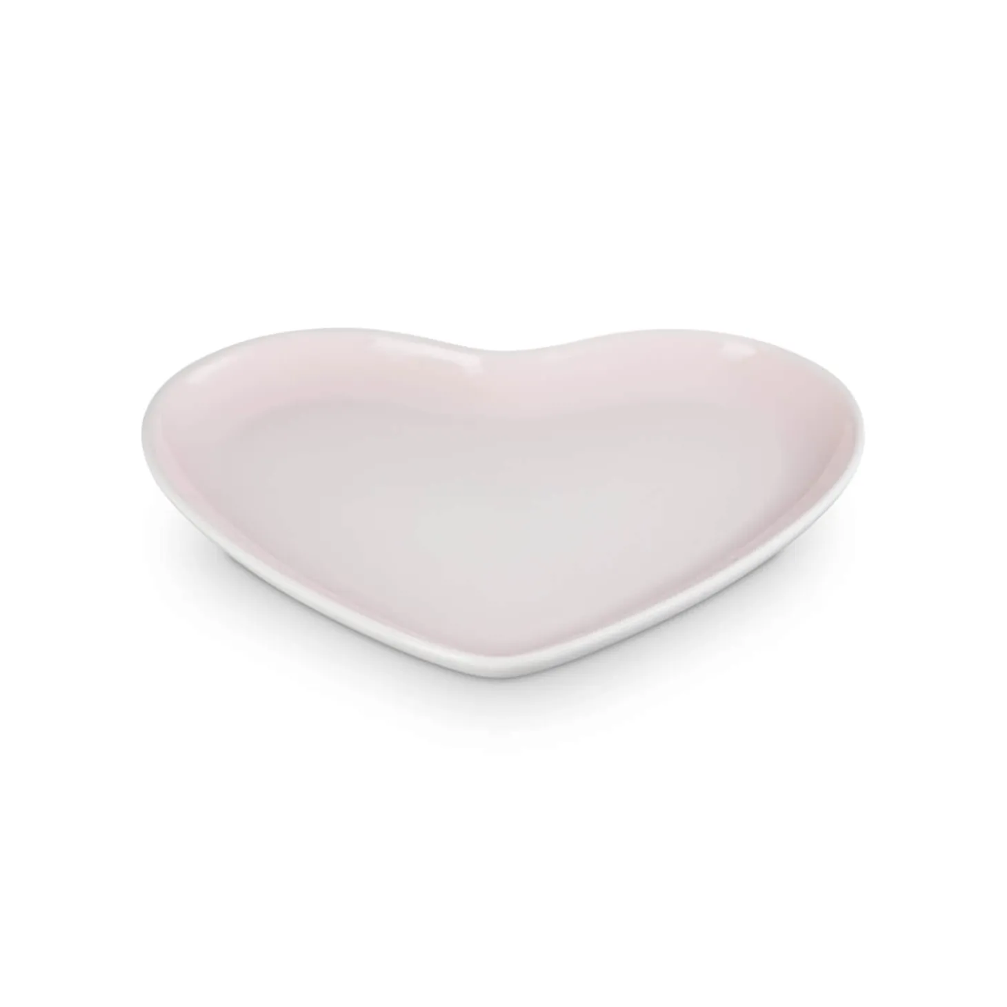 Le Creuset 23cm Heart Stoneware Plate - Shell Pink