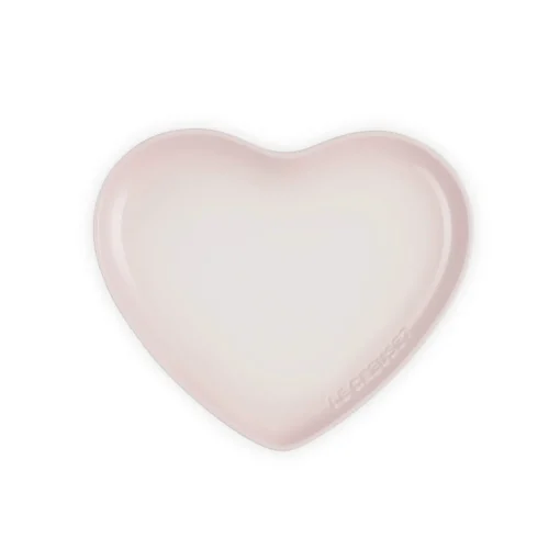 Le Creuset 23cm Heart Stoneware Plate - Shell Pink