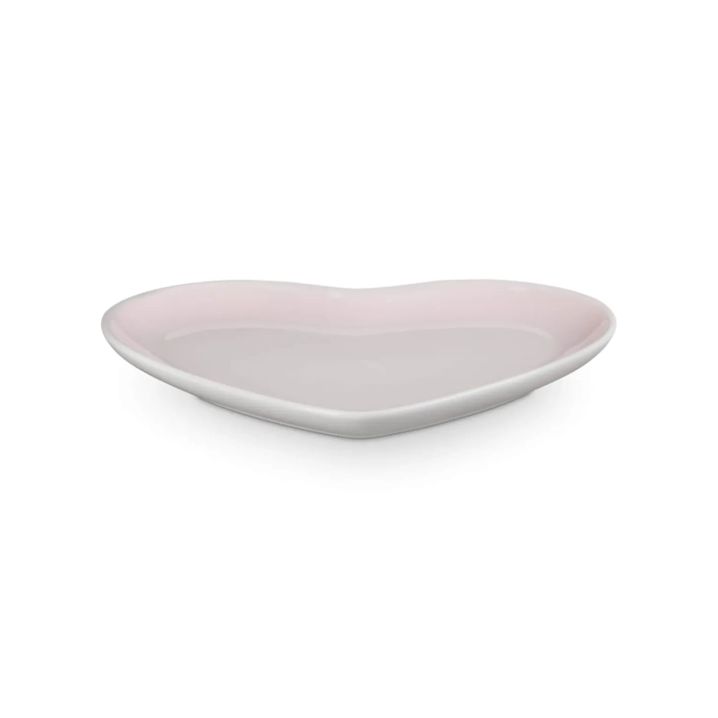 Le Creuset 23cm Heart Stoneware Plate - Shell Pink