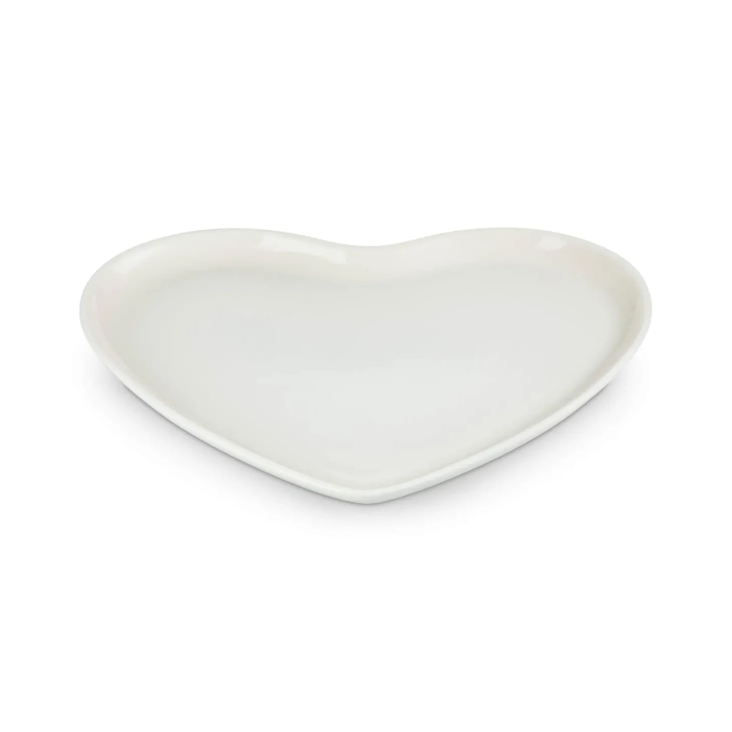 Le Creuset 32cm Heart Stoneware Serving Platter - Meringue