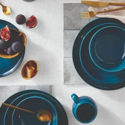 Le Creuset 27cm Stoneware Coupe Dinner Plate - Deep Teal
