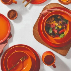 Le Creuset 27cm Stoneware Coupe Dinner Plate - Volcanic