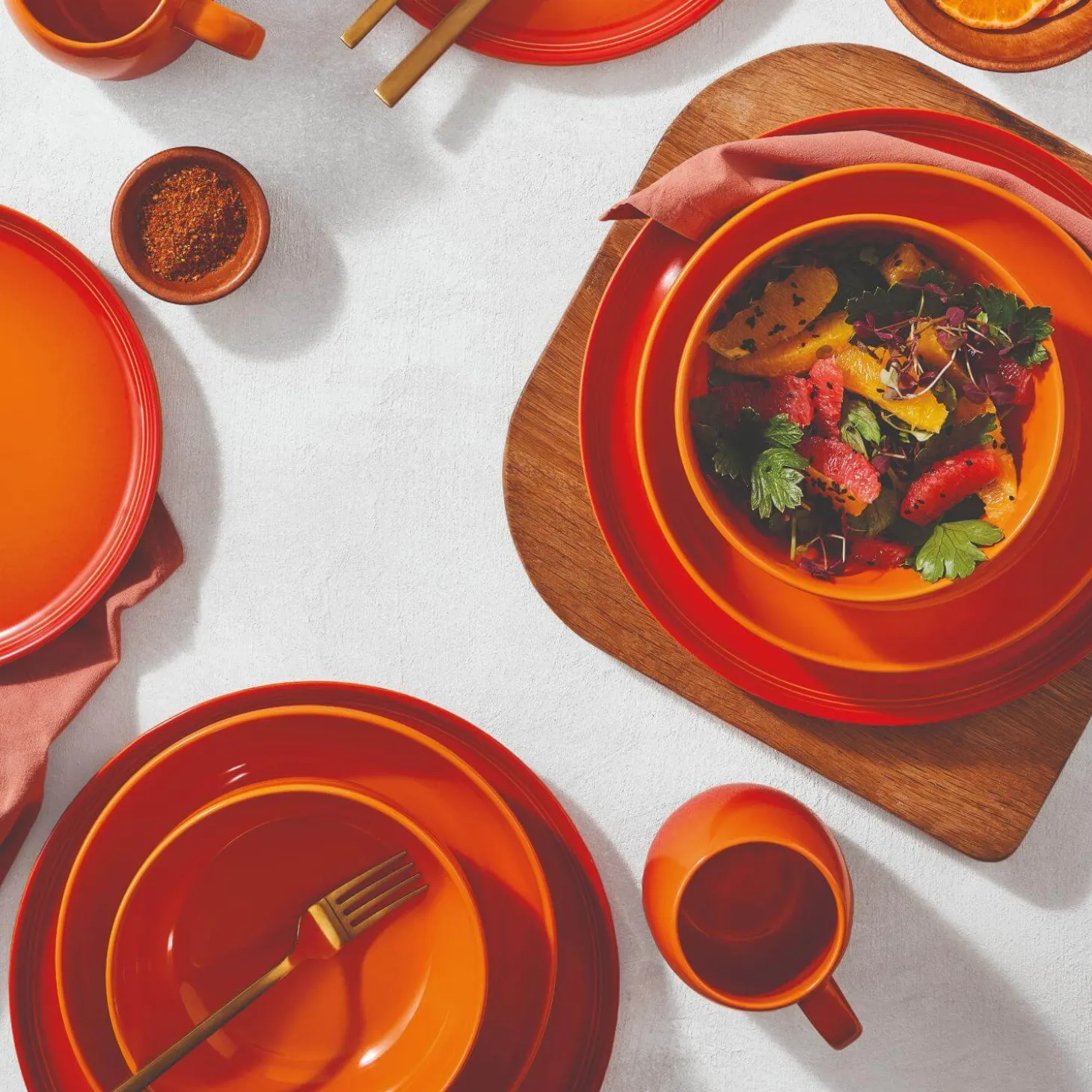 Le Creuset 20cm Stoneware Coupe Serve Bowl - Volcanic