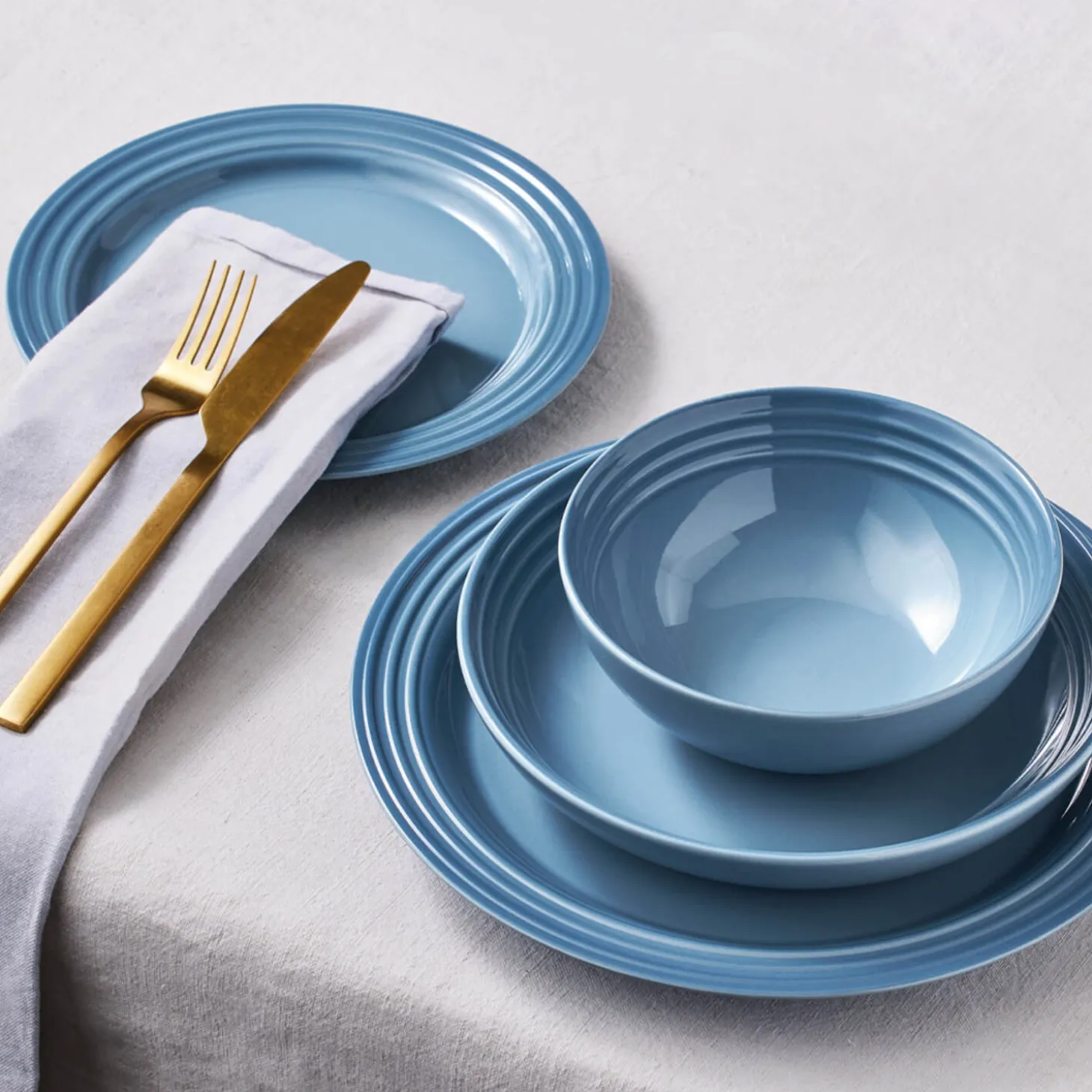 Le Creuset 16cm Stoneware Cereal Bowl - Chambray