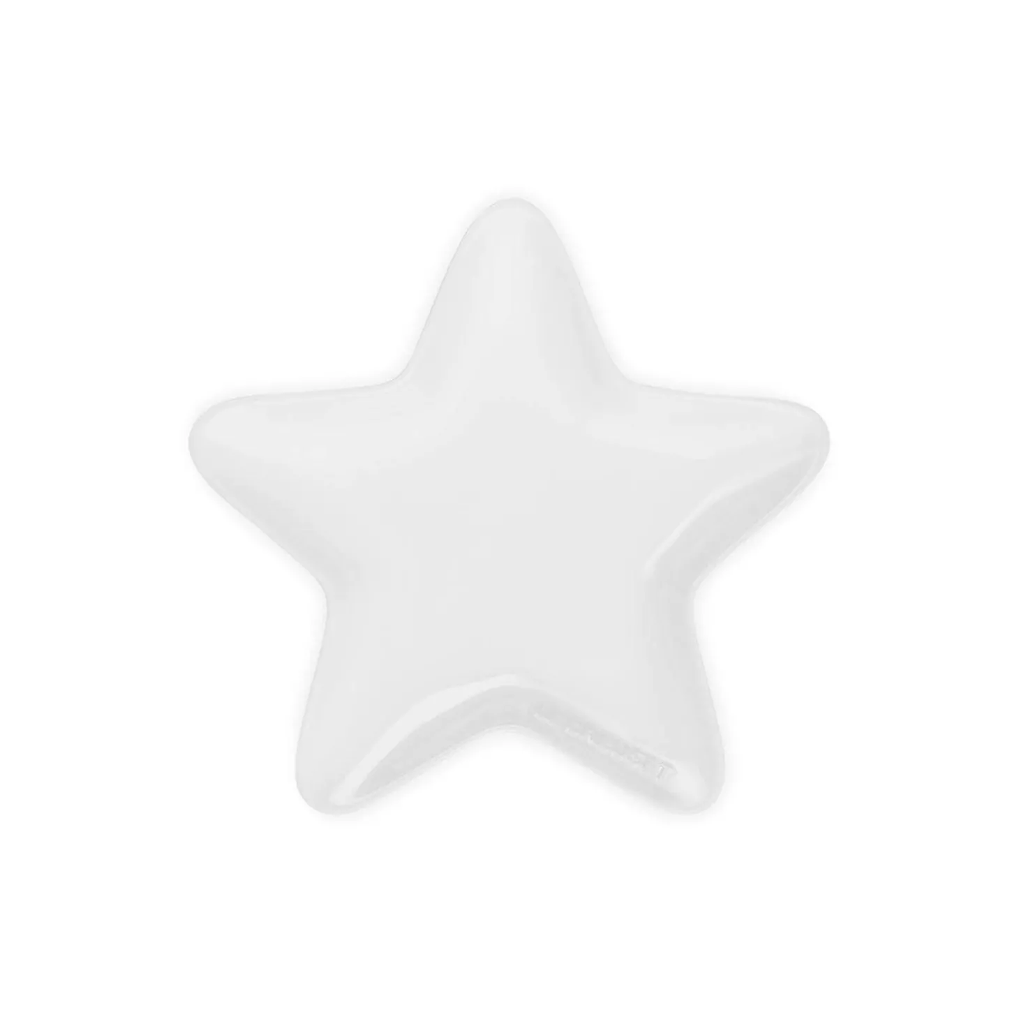 Le Creuset 20cm Stoneware Christmas Star Plate - White