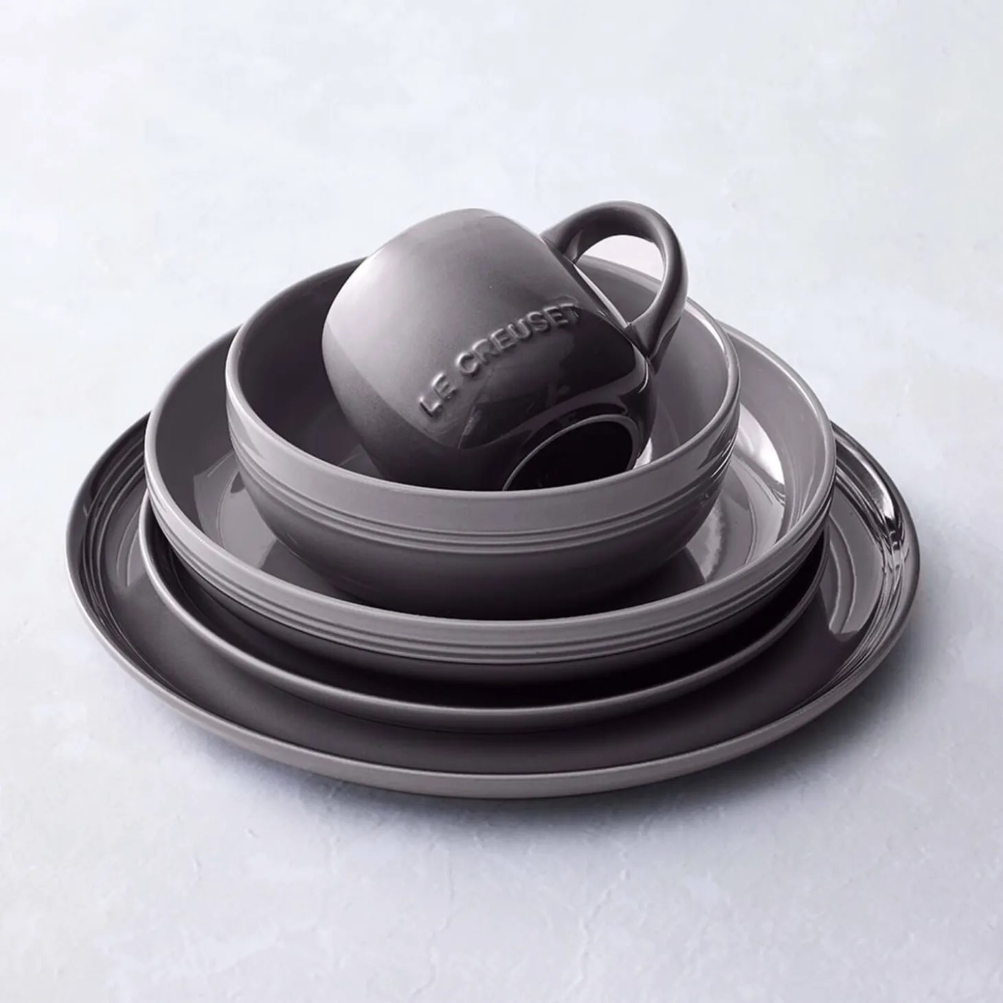 Le Creuset 16cm Stoneware Coupe Cereal Bowl - Flint