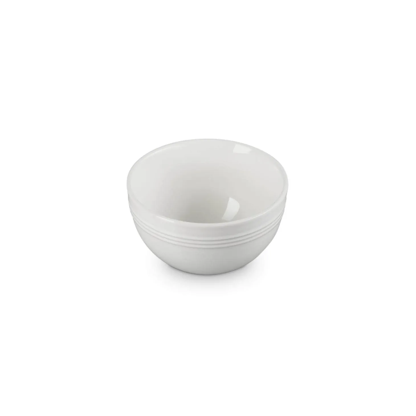 Le Creuset 12cm Stoneware Round Coupe Snack Bowl - White