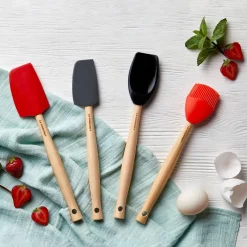 Le Creuset Craft Large Silicone Spatula Spoon - Black