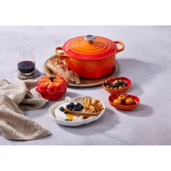 Le Creuset Halloween Stoneware Pumpkin Butter Dish - Volcanic