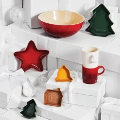 Le Creuset Holly Stoneware 350ml Mug - Cerise