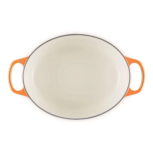 Le Creuset Limited Edition Signature 29cm Cast Iron Oval Casserole - Flamme Doree