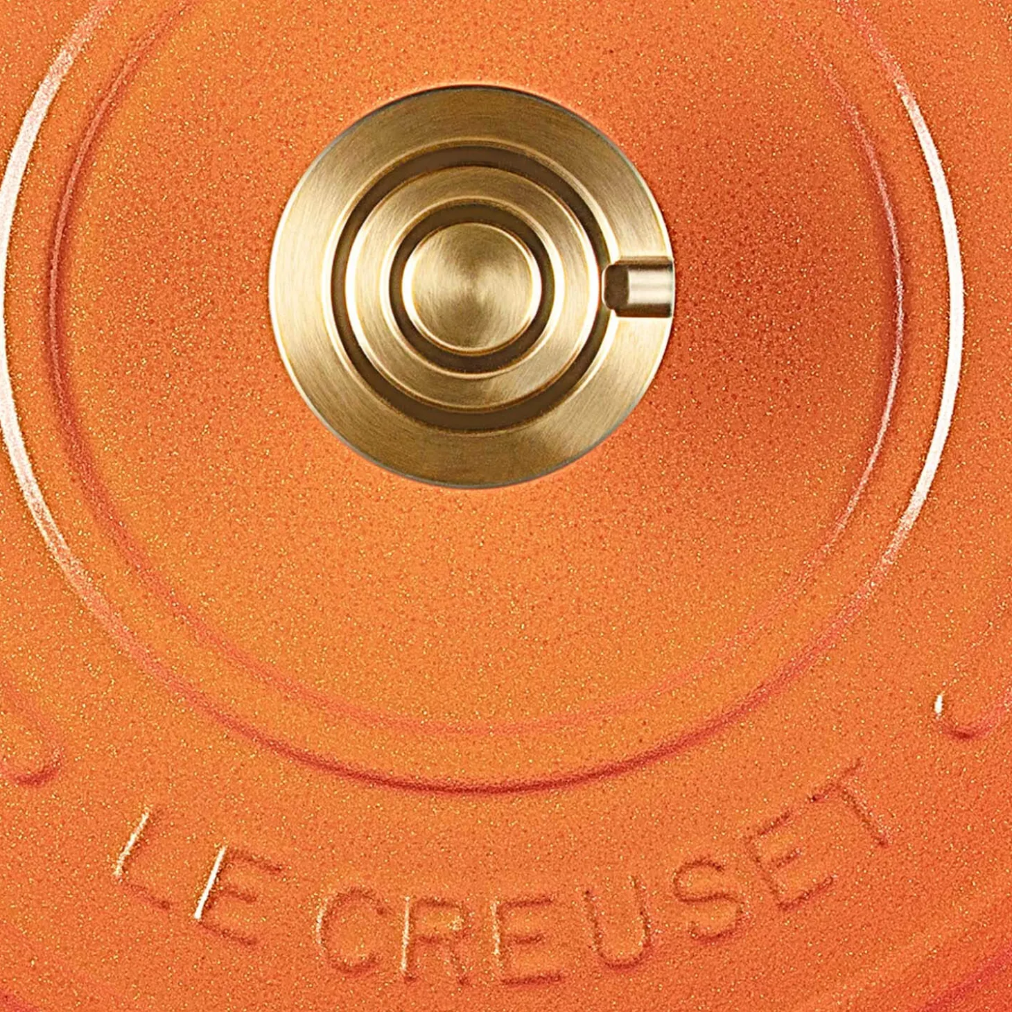 Le Creuset Limited Edition Signature 30cm Cast Iron Shallow Casserole - Flamme Doree
