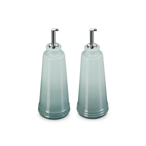 Le Creuset 300ml Stoneware Oil & Vinegar Set - Sea Salt
