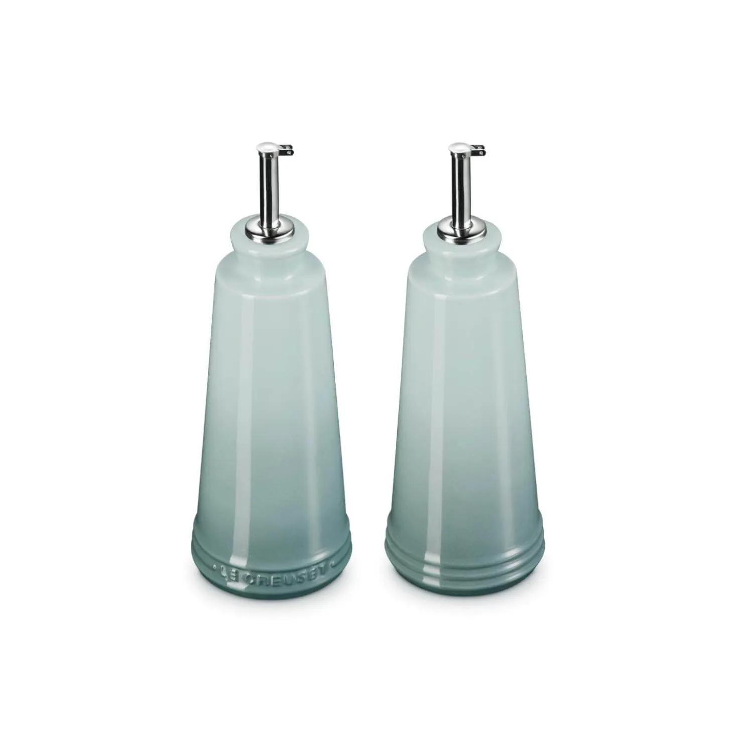 Le Creuset 300ml Stoneware Oil & Vinegar Set - Sea Salt
