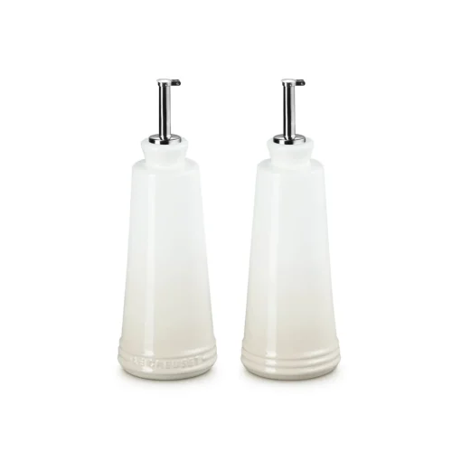 Le Creuset 300ml Stoneware Oil & Vinegar Set - Meringue