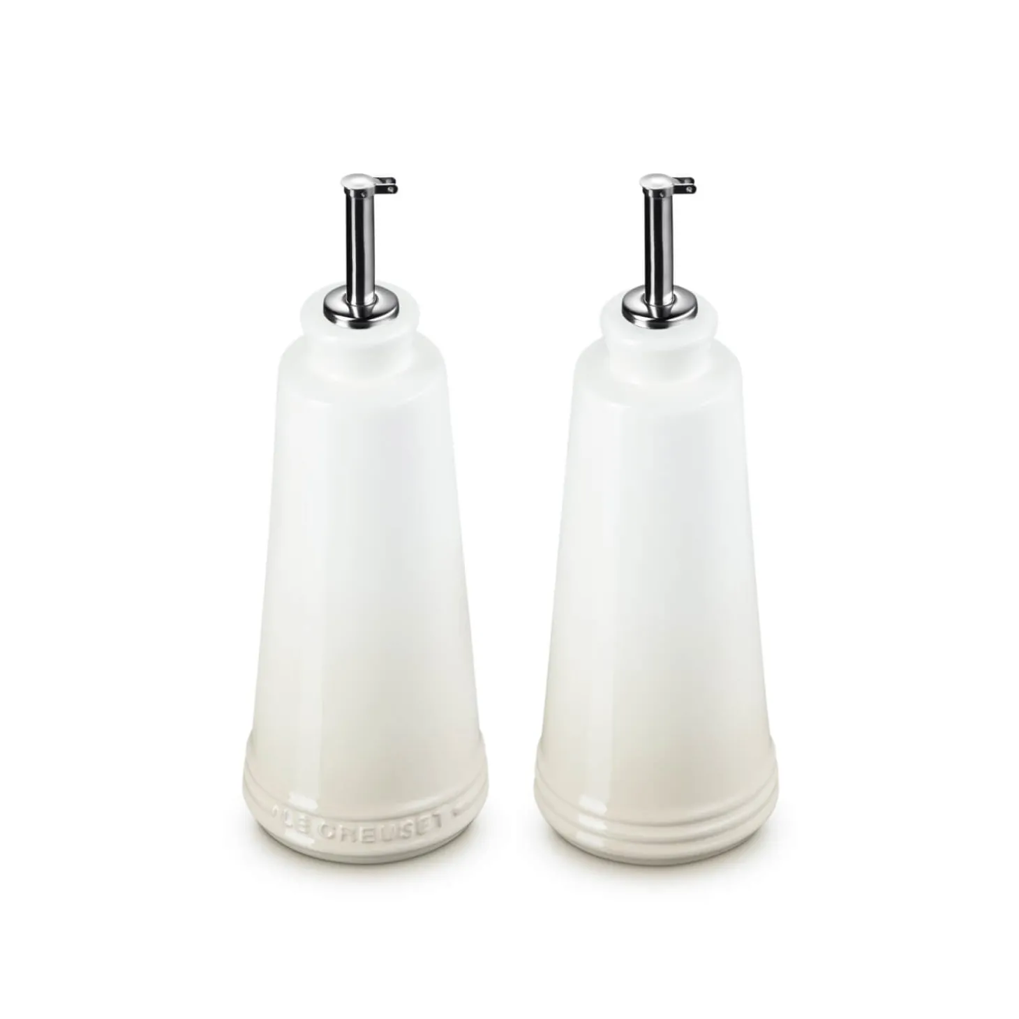 Le Creuset 300ml Stoneware Oil & Vinegar Set - Meringue