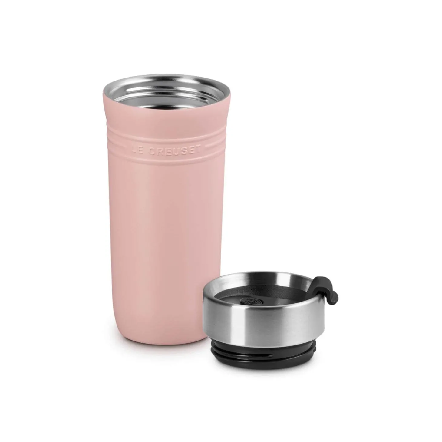 Le Creuset 'On The Go' 350ml Insulated Travel Mug - Shell Pink
