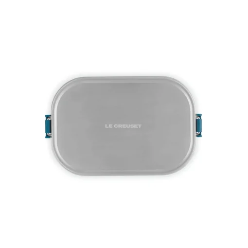 Le Creuset 'On The Go' Stainless Steel 900ml Rectangular Lunch Box - Deep Teal
