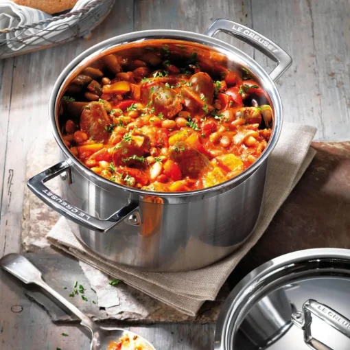Le Creuset 3-Ply Stainless Steel Deep Casserole - 20cm
