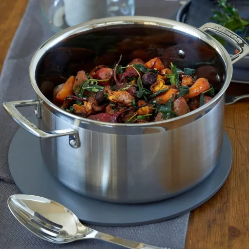 Le Creuset 3-Ply Stainless Steel Deep Casserole - 20cm