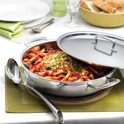 Le Creuset 3-Ply Stainless Steel Shallow Casserole - 26cm