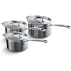 Le Creuset 3-Ply Stainless Steel Saucepan Set - 3 Piece