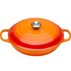 Le Creuset Signature Cast Iron 30cm Shallow Casserole - Volcanic
