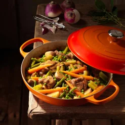 Le Creuset Signature Cast Iron 30cm Shallow Casserole - Volcanic