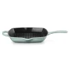 Le Creuset Signature Cast Iron 26cm Square Grillit - Sea Salt