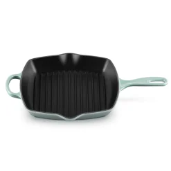 Le Creuset Signature Cast Iron 26cm Square Grillit - Sea Salt