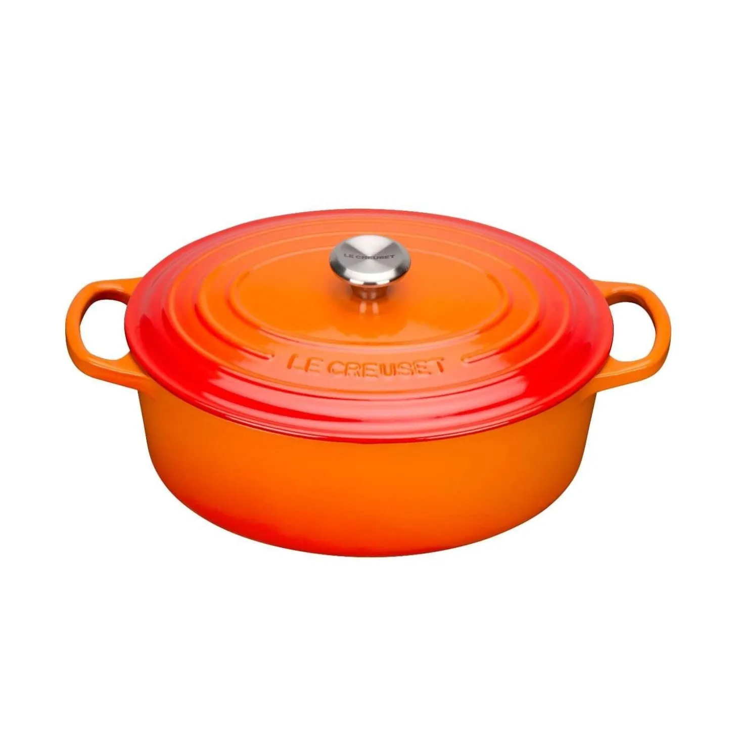 Le Creuset Signature Cast Iron 27cm Oval Casserole - Volcanic
